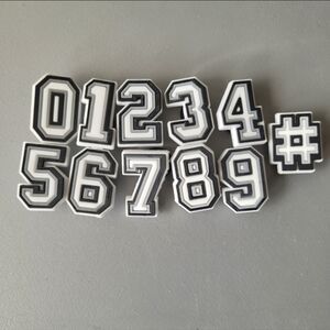 11pc Numbers Croc Charm Jibbitz